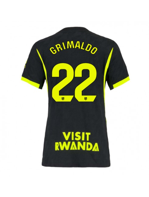Ženski Nogometna dresi replika Atletico Madrid Alejandro Grimaldo #22 Gostujoči 2026-27 Kratek rokav Ženski Nogometna dresi replika Atletico Madrid Alejandro Grimaldo #22 Gostujoči 2026-27 Kratek rokav